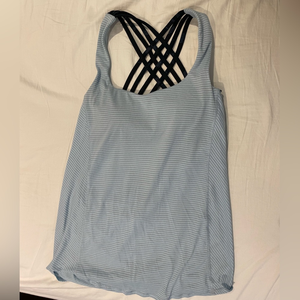 Lululemon Wild Tank Top Light Blue Size 4